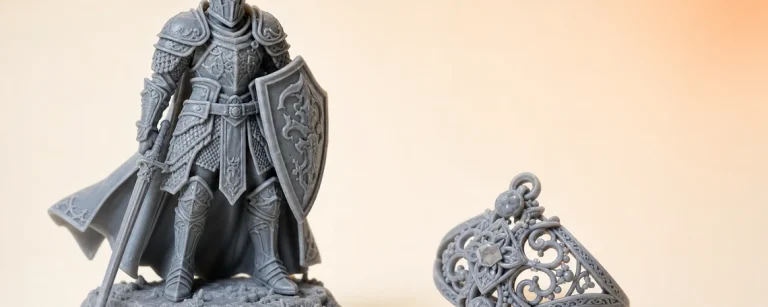 Detaljna resin minijatura i sitan nakit štampani resinom za minijature