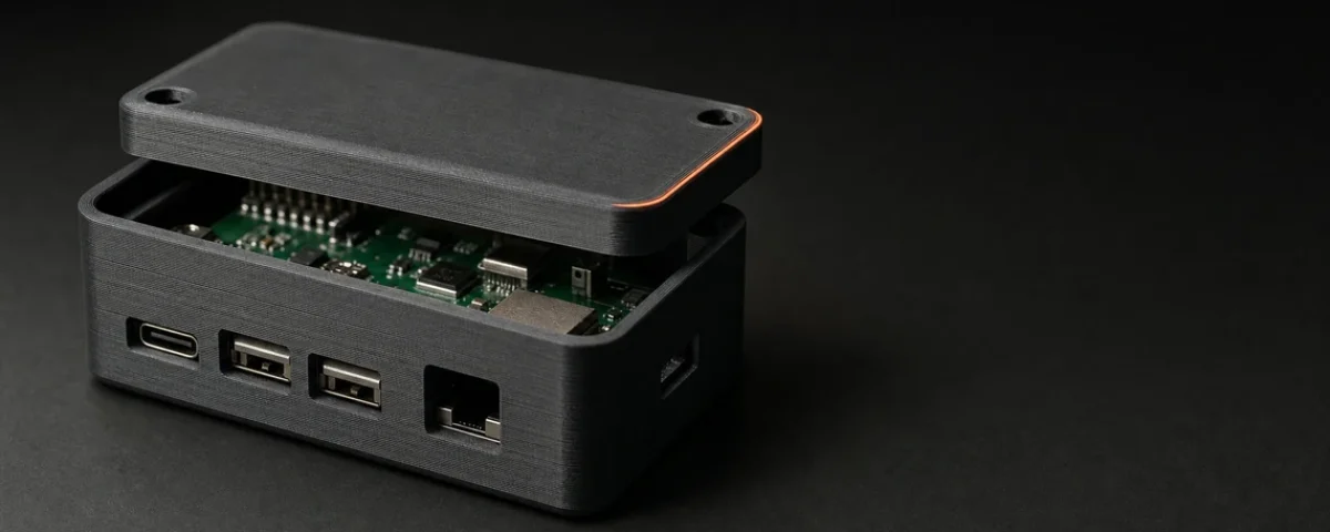 3D štampano kućište za elektroniku od PETG filamenta sa pločicom unutra