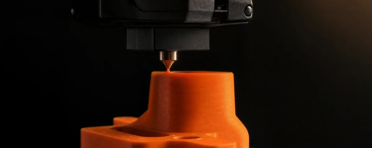 Makro snimak FDM 3D štampača kako nanosi slojeve filamenta, prikaz visine sloja